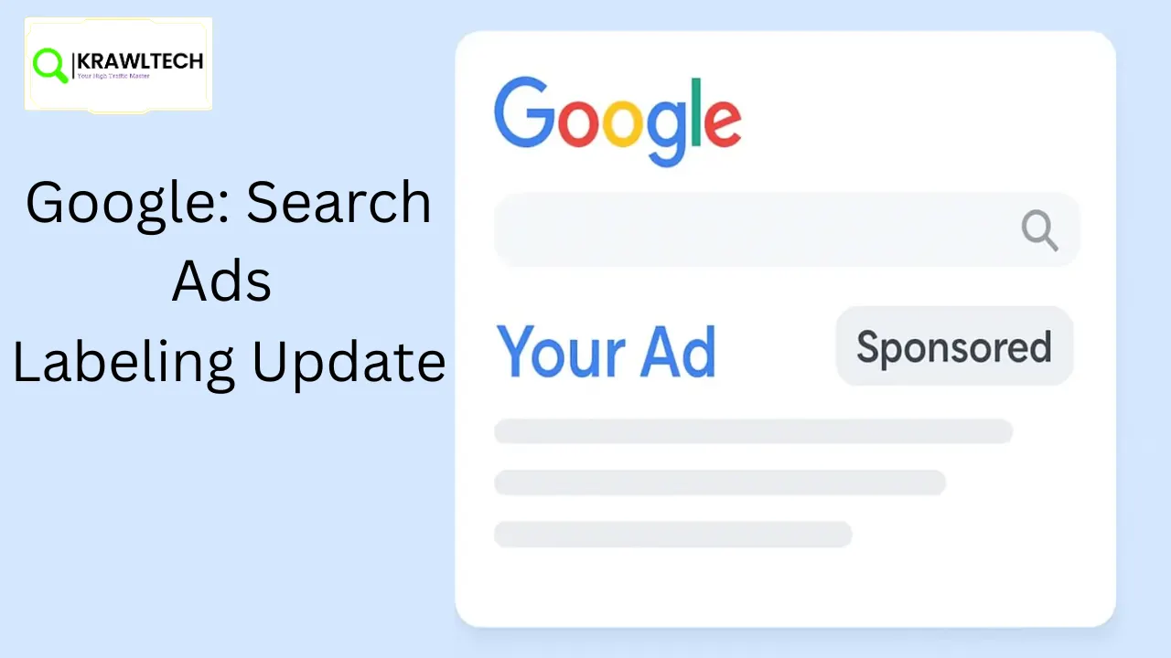 Google search ads labeling update