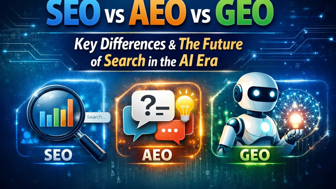 Search Engine Optimization (SEO) vs Answer Engine Optimization (AEO) vs Generative Engine Optimization (GEO): Differences and the Future of Search in the AI Era